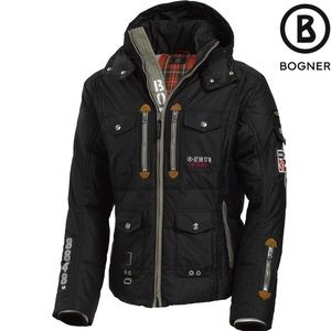 Men's BOGNER Expedition 8848m Jacket Down Black EVEREST Jacket Coat US 40 Small